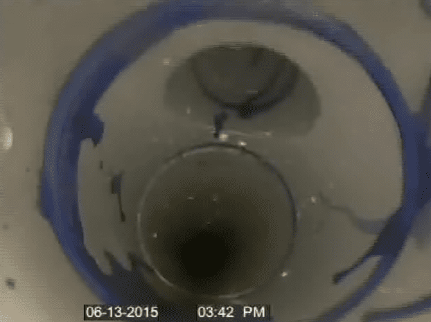 sewer pipe - repaired offset sewer pipe