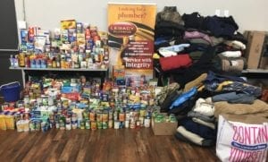 Food and Coat Drive Total Collected