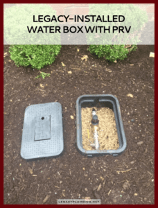 water box with PRV