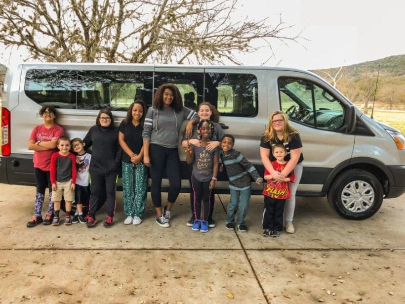 Children with Van