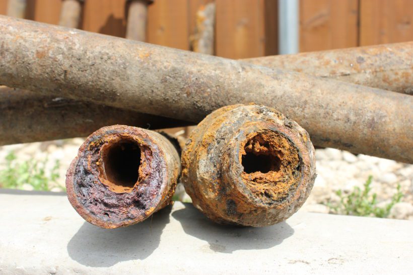 Clogged Sewer Pipe Cast Iron