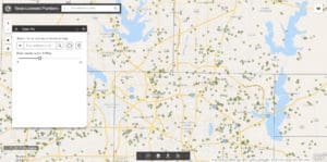 Screenshot of TSBPE Plumber Locator Map