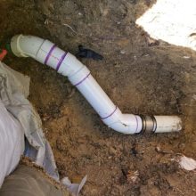 New Sewer Pipe Under Foundation